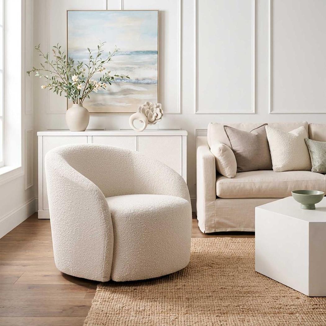 Sierra Swivel ArmChair Boucle