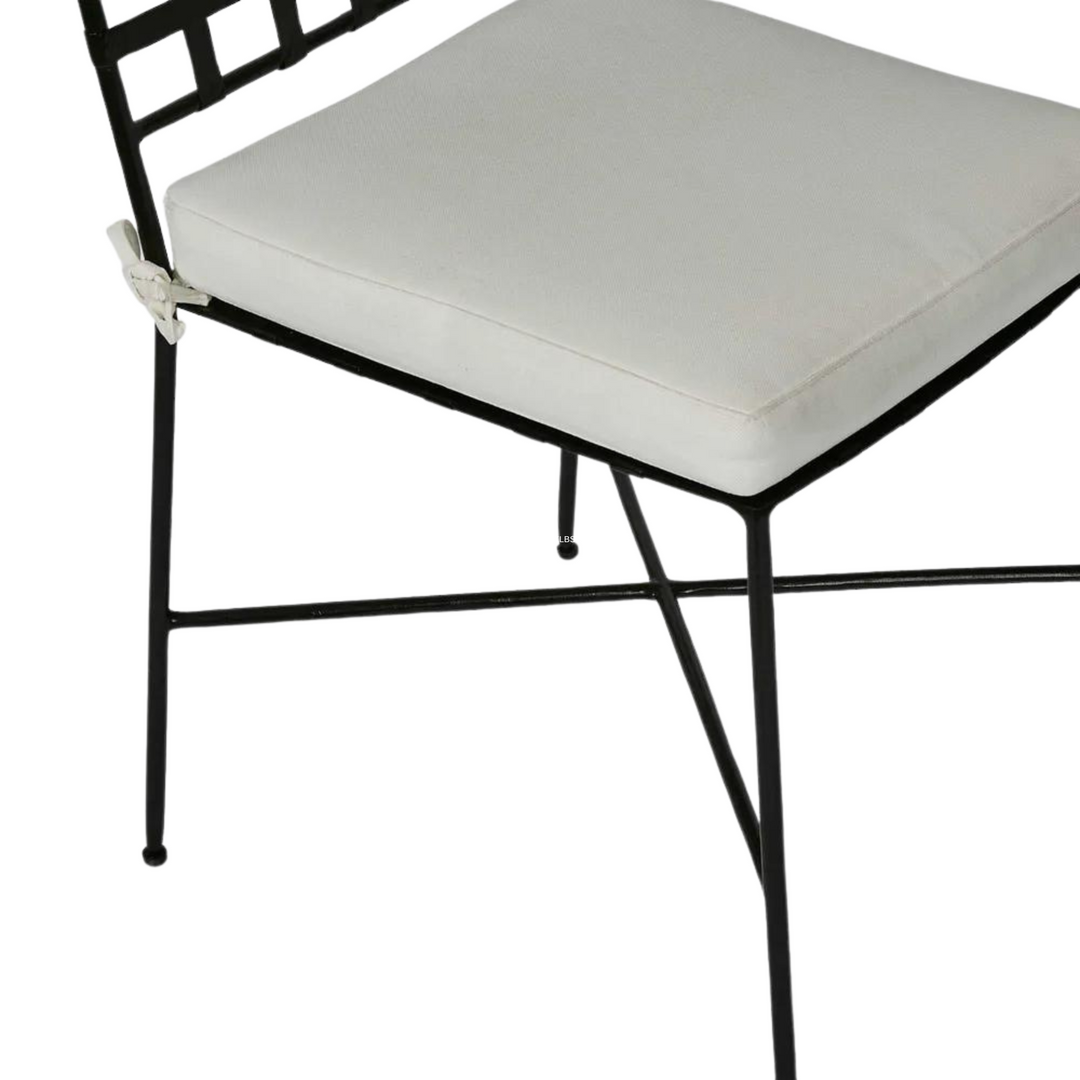 Sheffield Iron Dining Chair with cushion -Outdoor