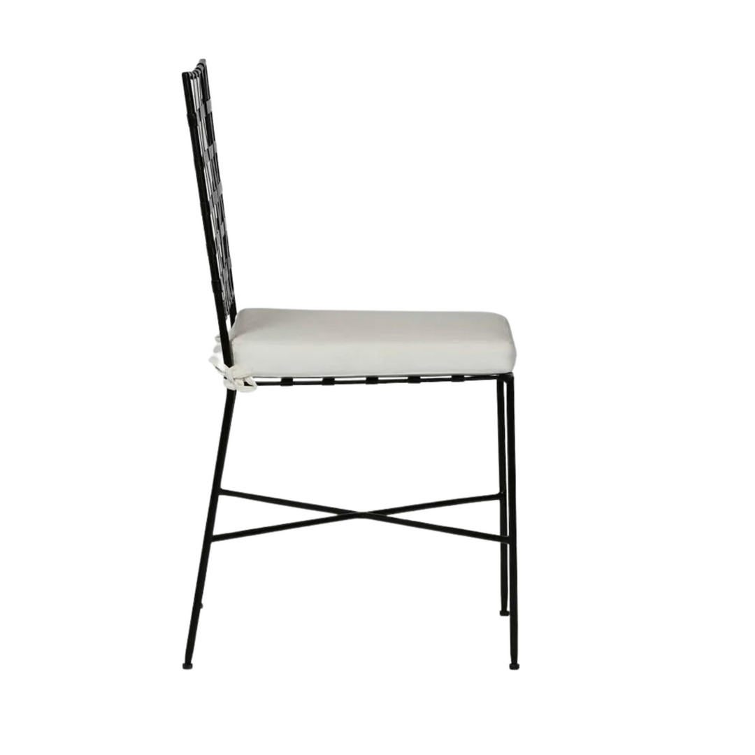 Sheffield Iron Dining Chair with cushion -Outdoor