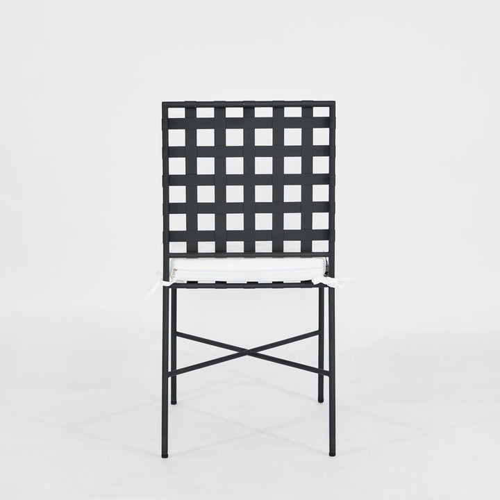 Sheffield Dining Chair Outdoor with White Cushion