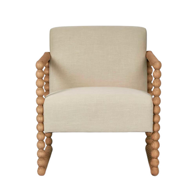 Bobbin Oak Chair Natural / Linen