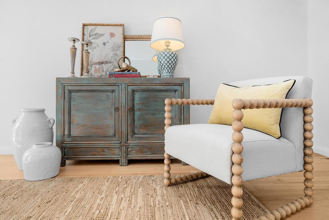 Bobbin Oak ArmChair Natural/Linen