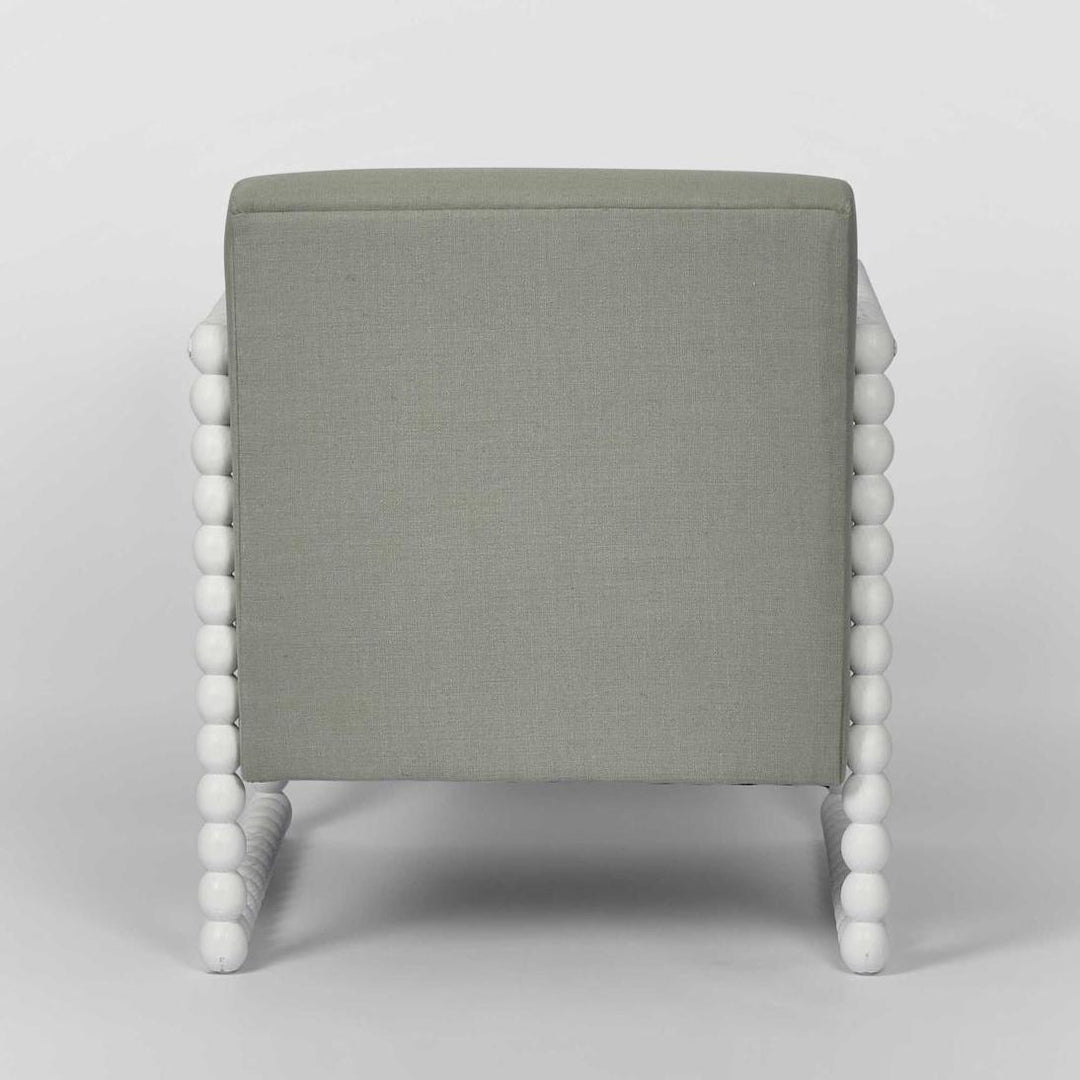 Bobbin Oak ArmChair White/Seafoam