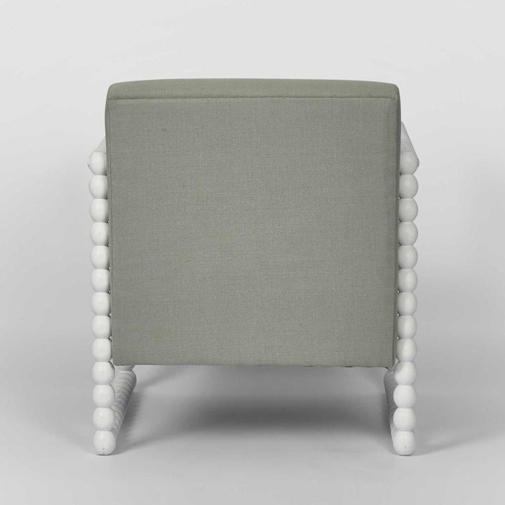 Bobbin Oak ArmChair White/Seafoam