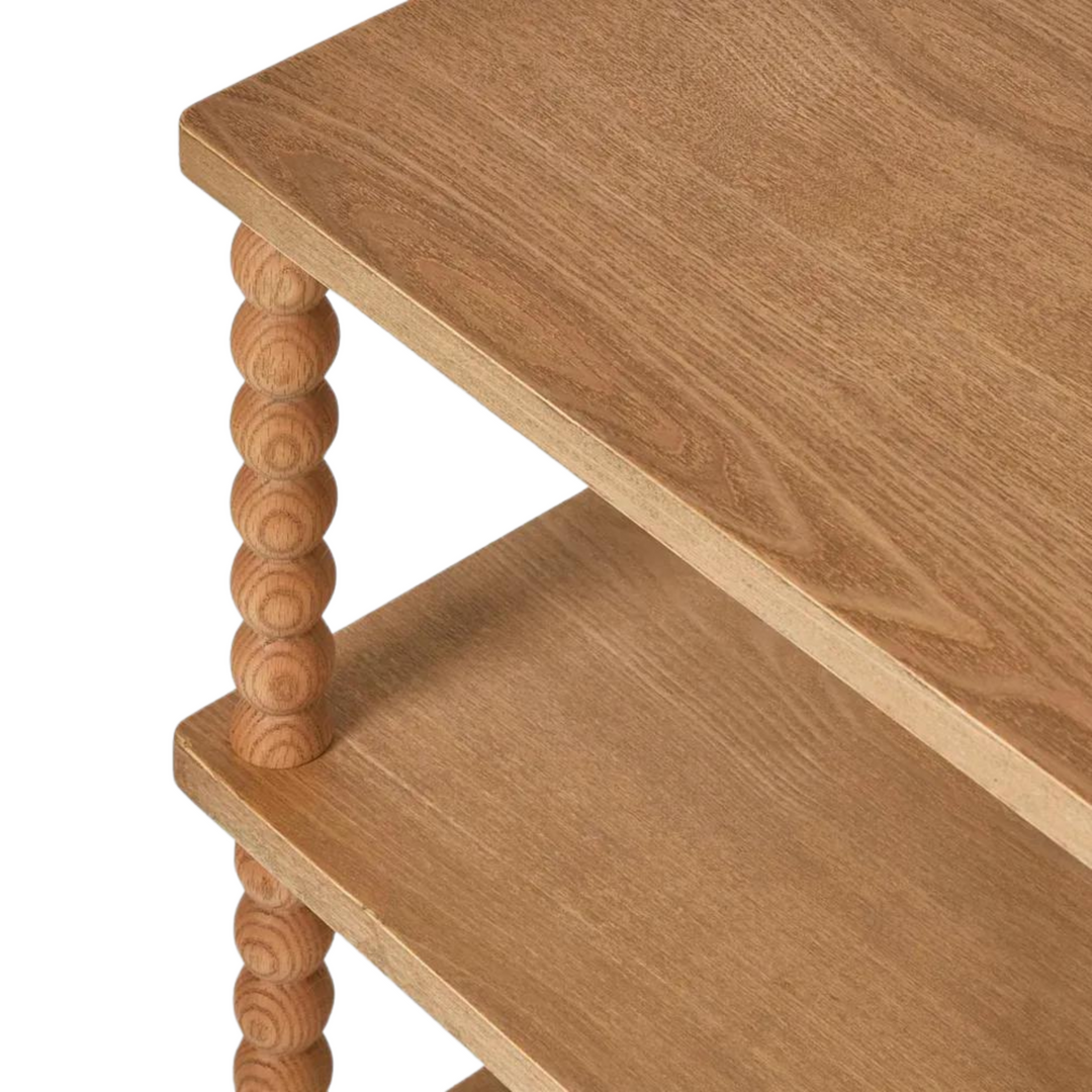 Bobbin Oak Side Table Natural