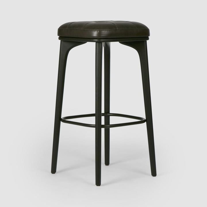 Carlton Leather Bar Stool Black