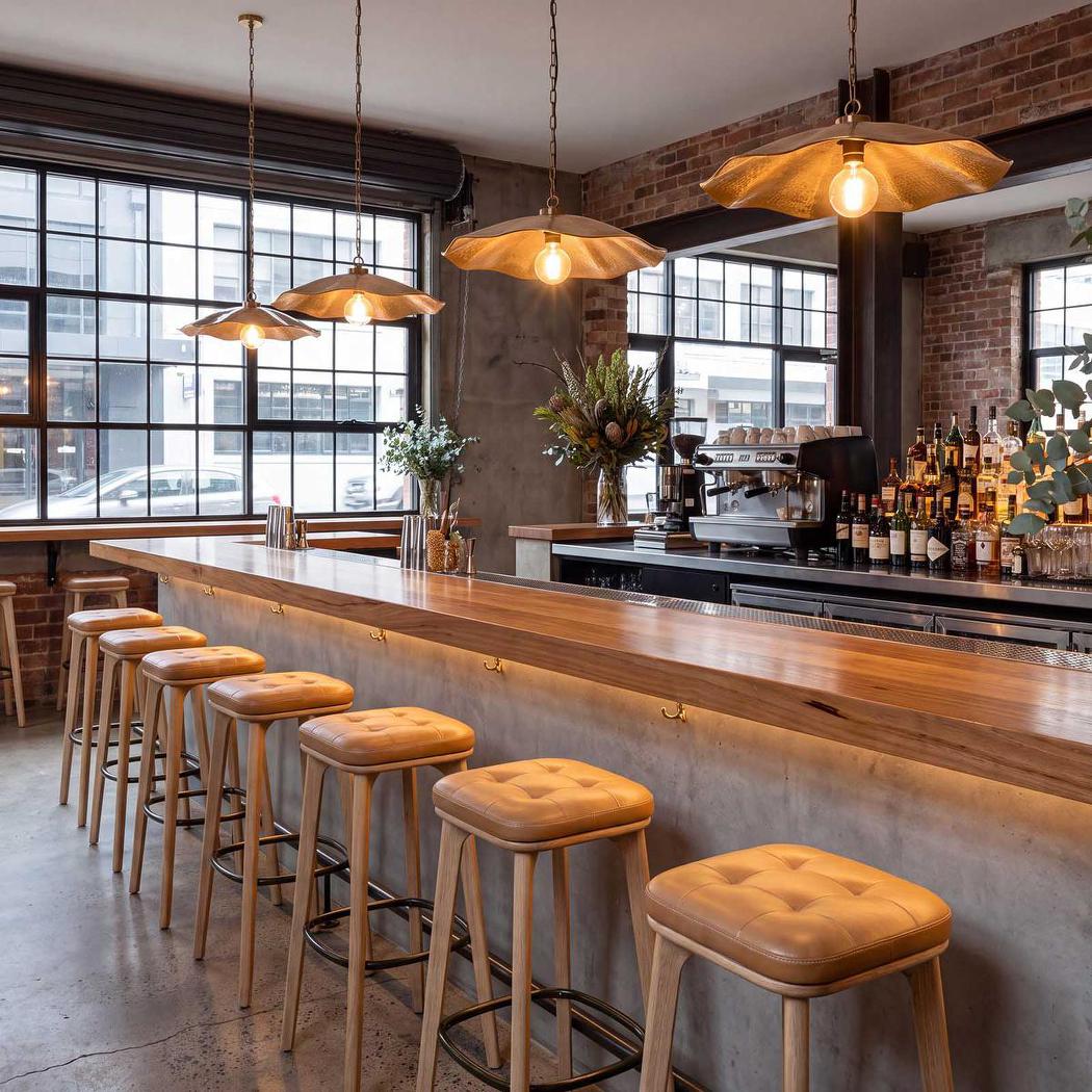 Carlton Leather Bar Stool Tan