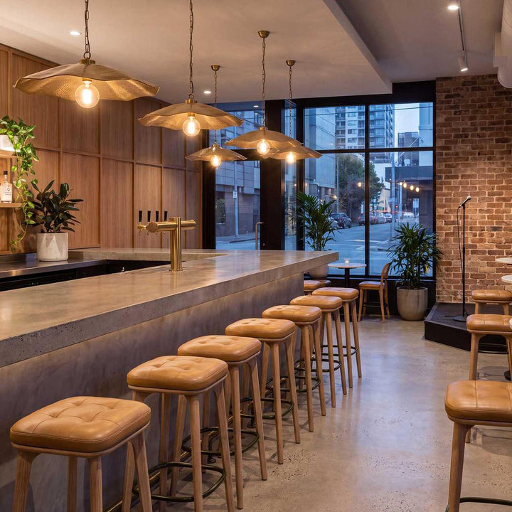 Carlton Leather Bar Stool Tan