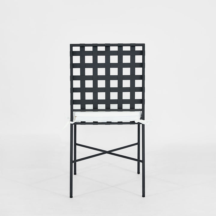 Sheffield Dining Chair Outdoor with White Cushion