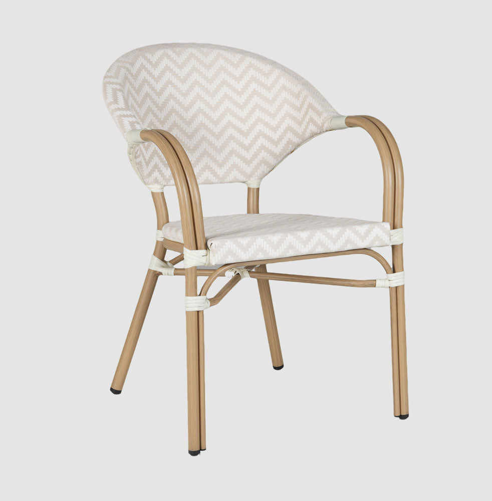 Cannes Outdoor Aluminium Armchair Taupe