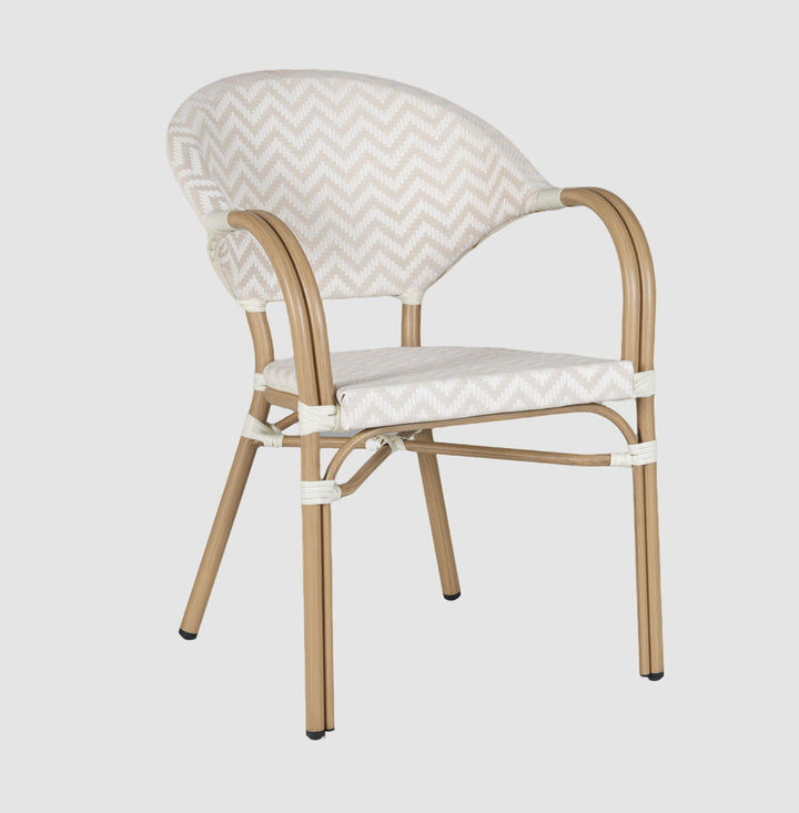 Cannes Outdoor Aluminium Armchair Taupe