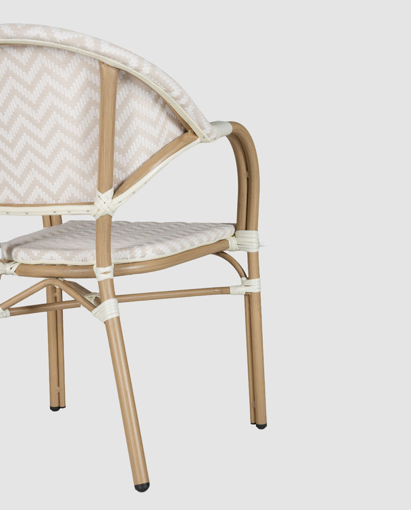 Cannes Outdoor Aluminium Armchair Taupe