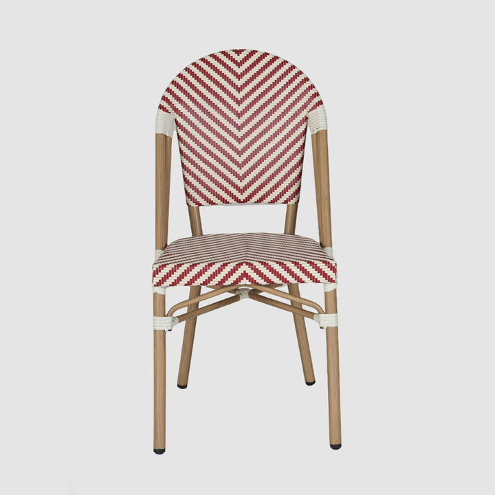 Cannes Outdoor Aluminium Chair Red & White