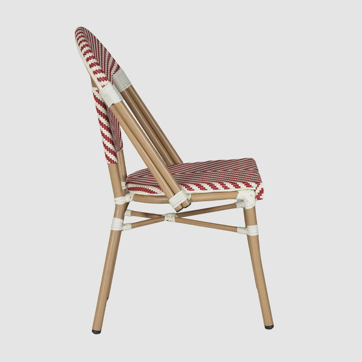 Cannes Outdoor Aluminium Chair Red & White