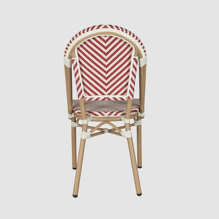 Cannes Outdoor Aluminium Chair Red & White