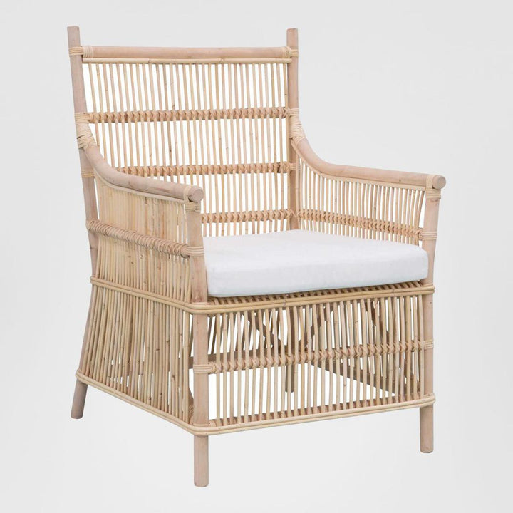 Haiti Wicker Armchair with Cushion - Outdoor Under-Cover