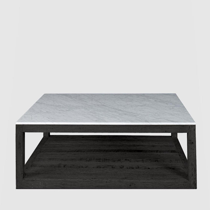 Denver Marble Coffee Table Black & White