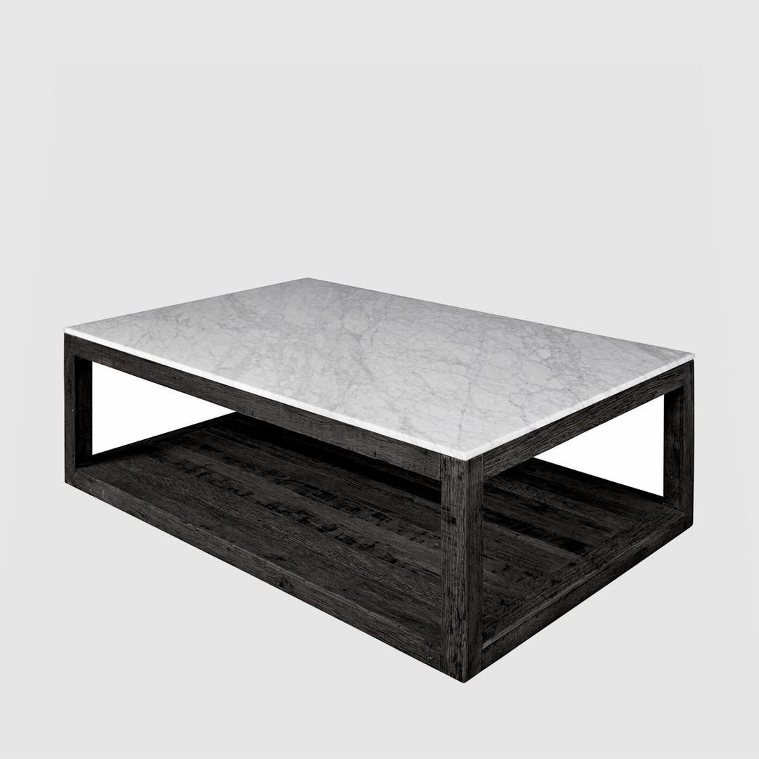 Denver Marble Coffee Table Black & White