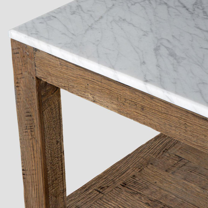 Denver Marble Coffee Table Natural & White