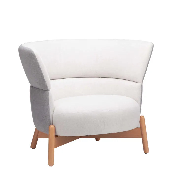 Wally High Wall Upholstered Occasional Chair Grey