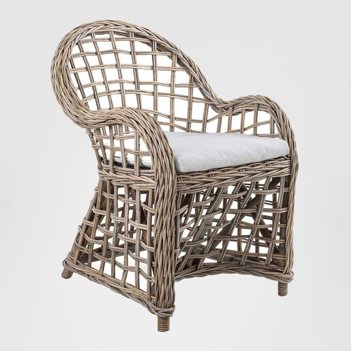 Mauritius Wicker Arm Chair with Cushion