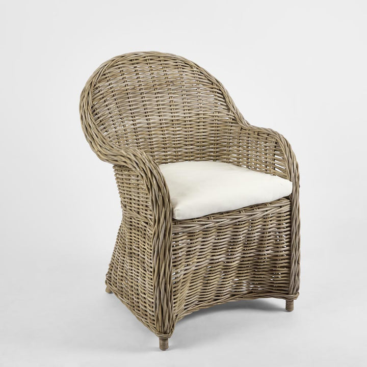 Long Island Wicker ArmChair with Cushion - Outdoor Under-Cover