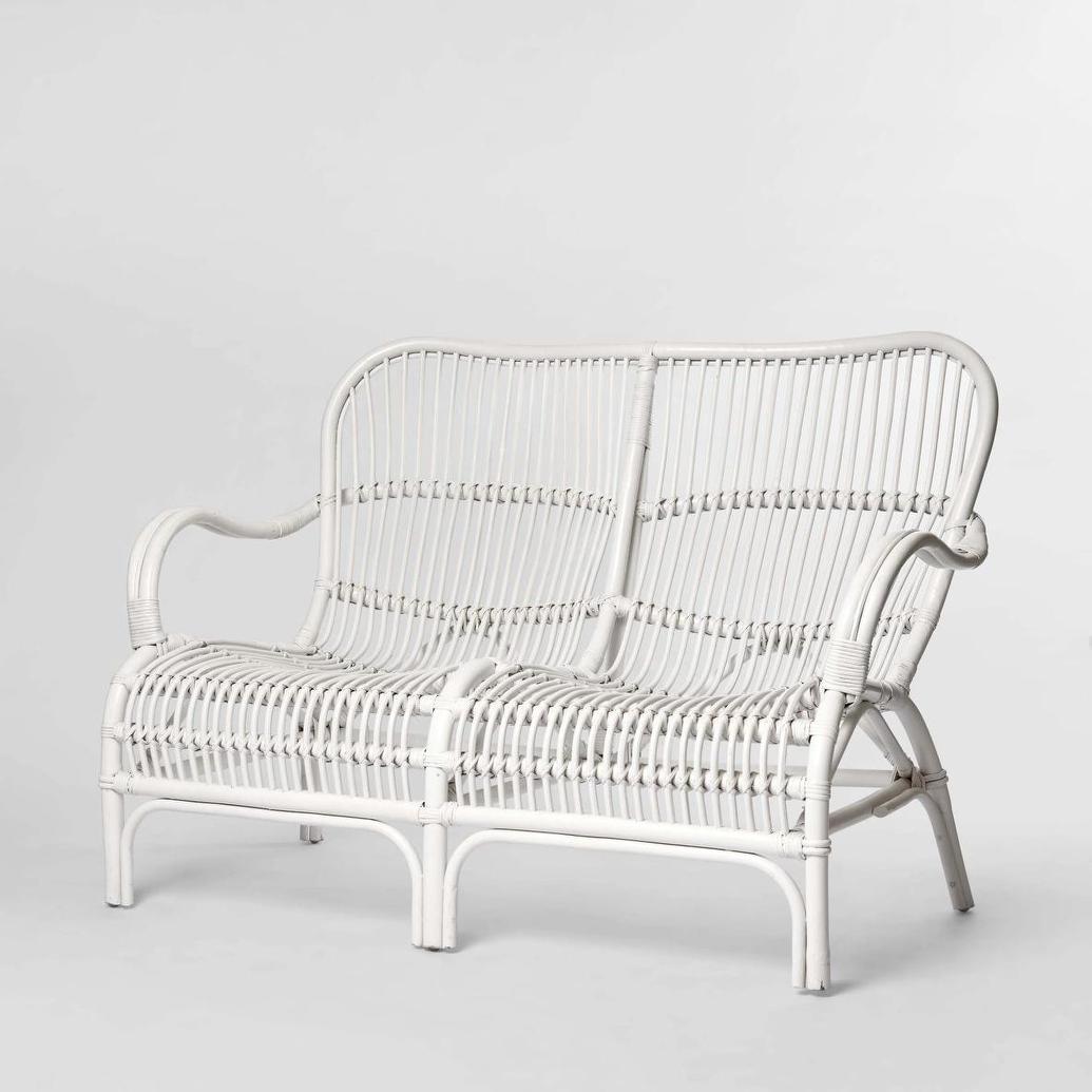 Seville Rattan Two Seater White