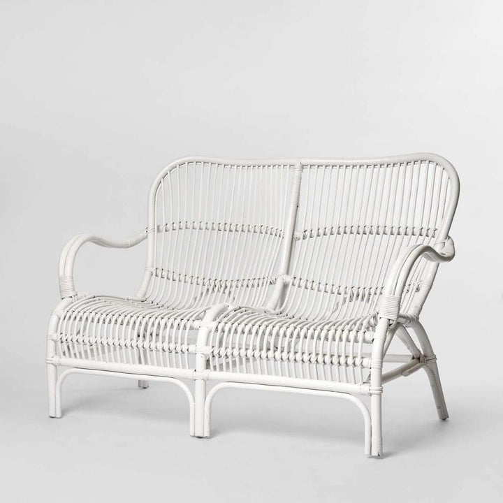 Seville Rattan Two Seater White