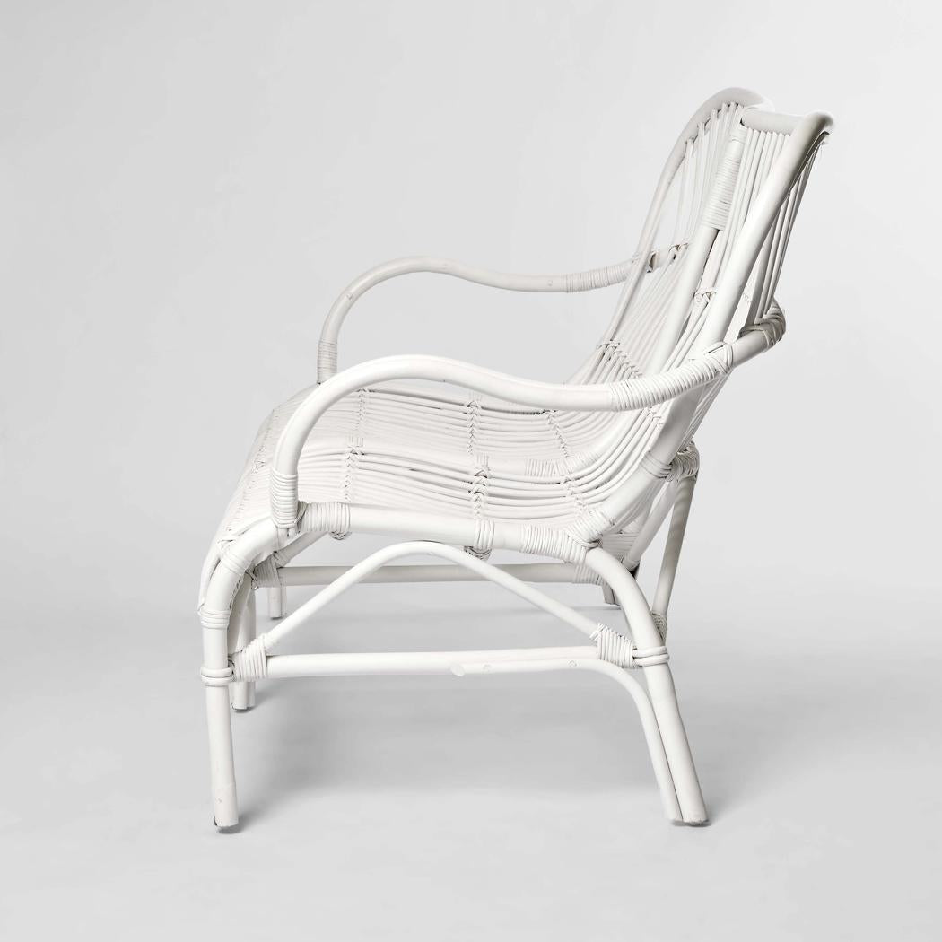Seville Rattan Two Seater White