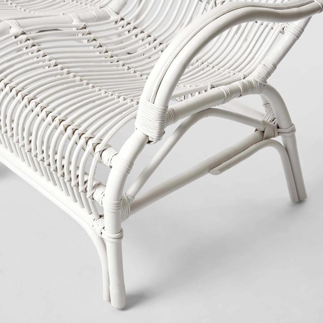 Seville Rattan Two Seater White