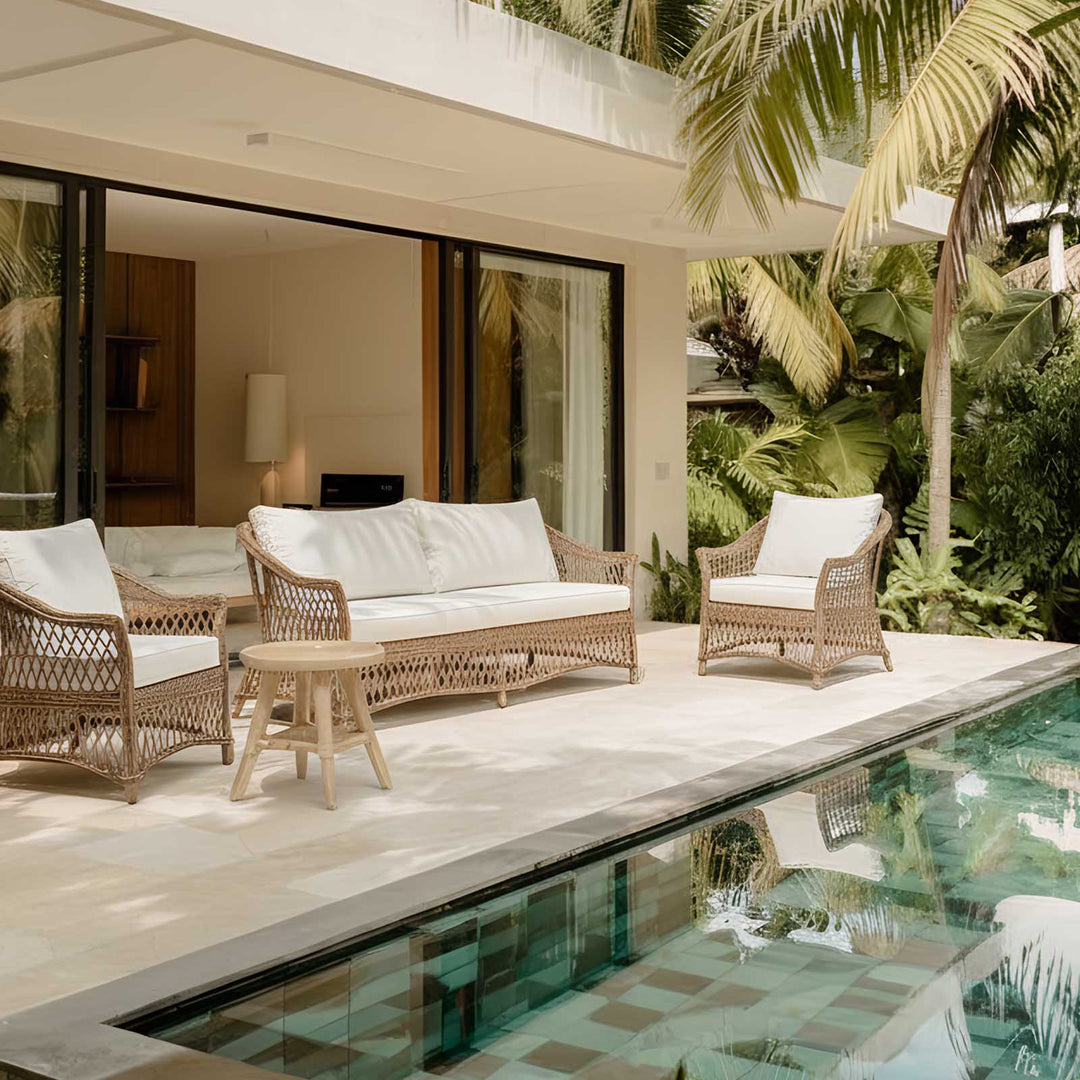 Marco Aluminium Synthetic 3 piece Lounge Set Outdoor