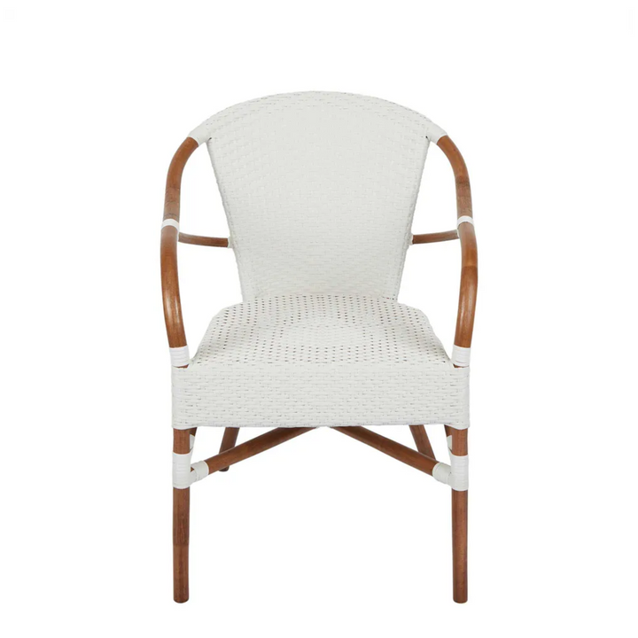 Harlow Rattan Chair White - Outdoor Under-Cover