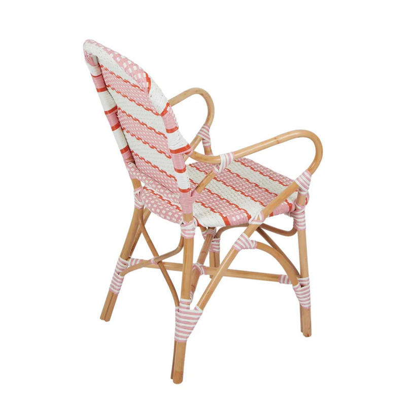 Brighton Rattan Chair Pink