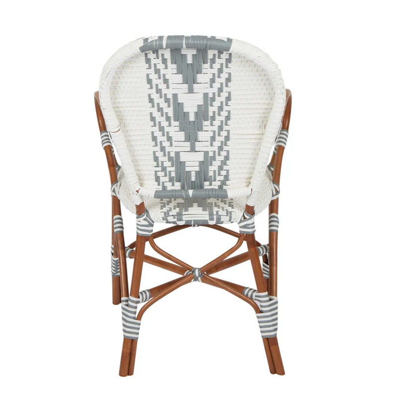 Tropez Rattan Chair Grey