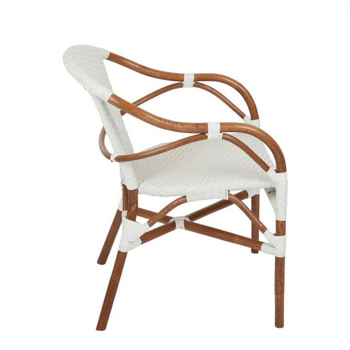 Harlow Rattan Chair White - Outdoor Under-Cover