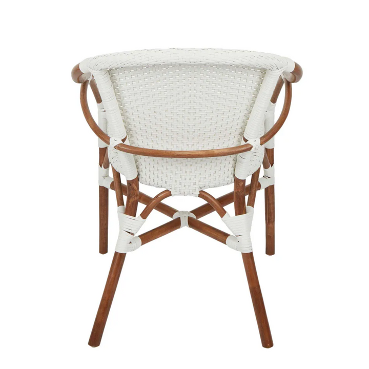 Harlow Rattan Chair White - Outdoor Under-Cover