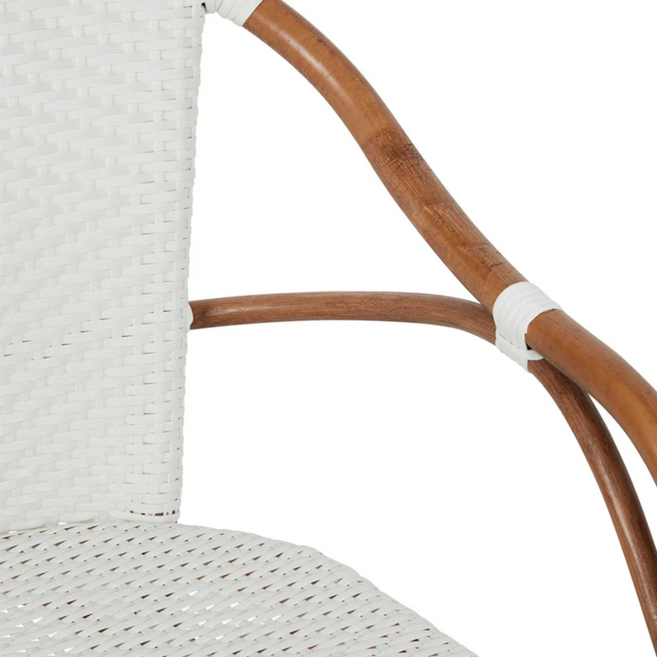 Harlow Rattan Chair White - Outdoor Under-Cover