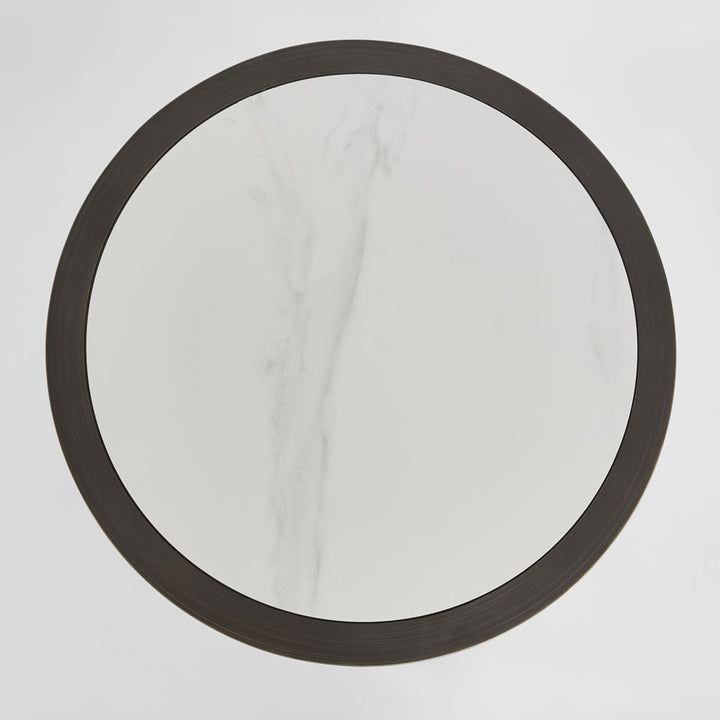 Gordon Drum Side Table
Black/White Stone