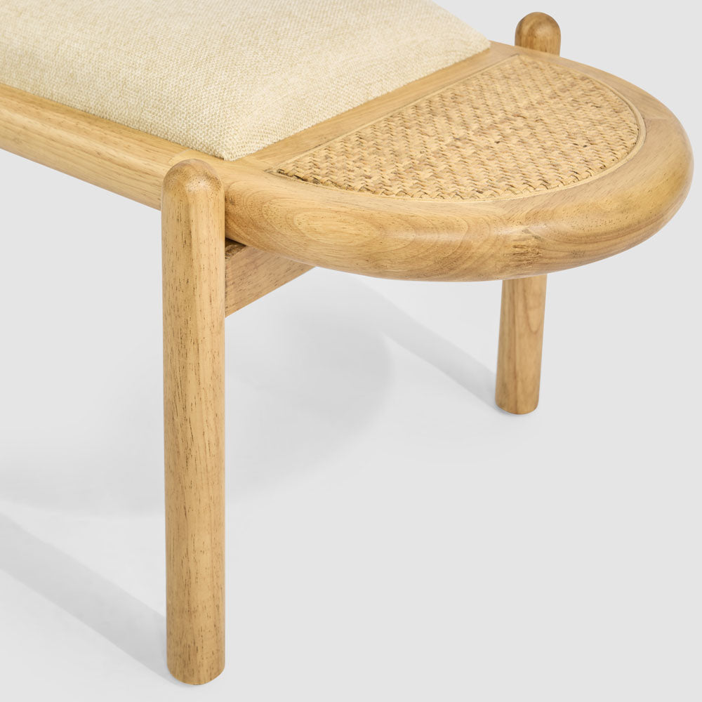Coolum Bench with upholstered seat