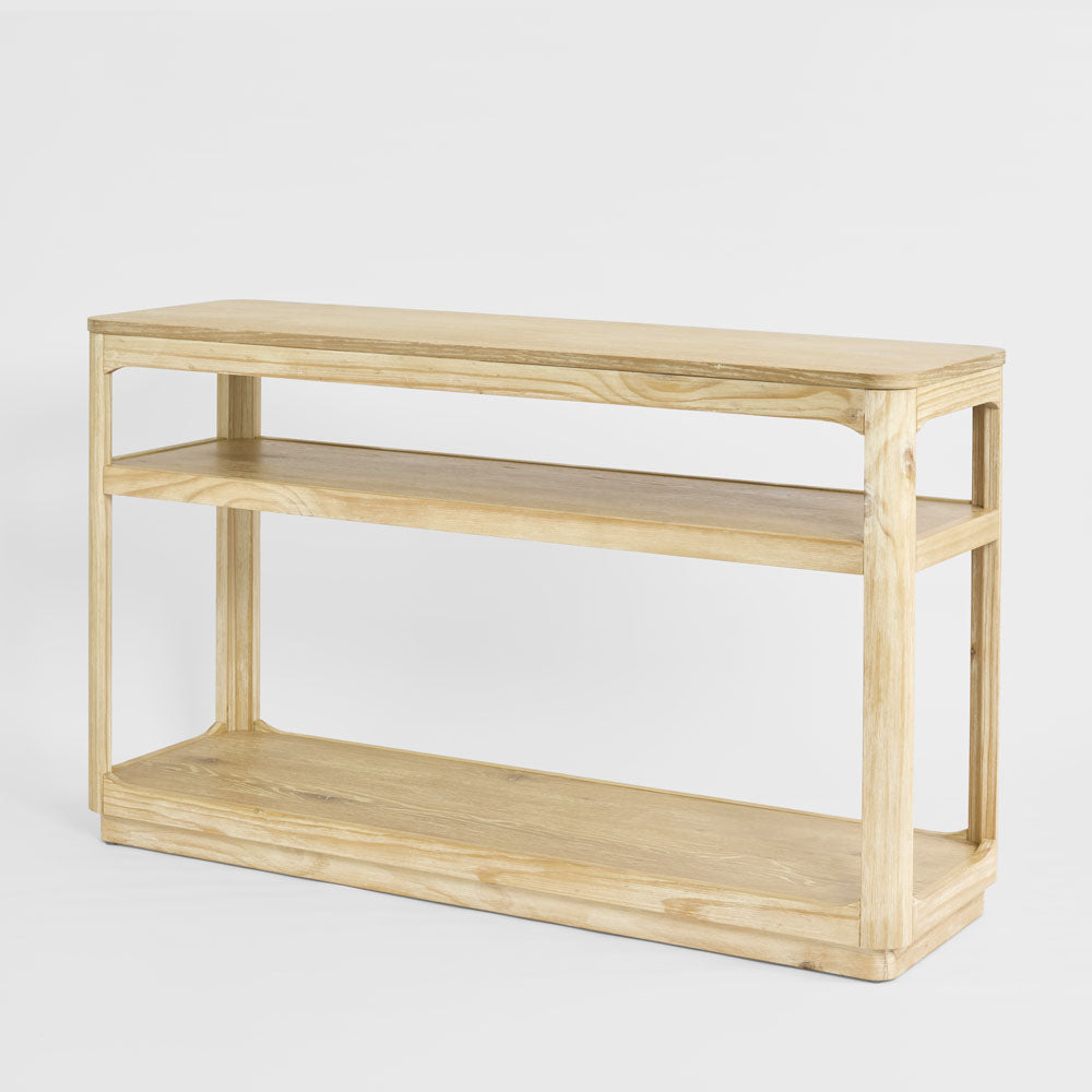 Fairfax Console Table 1 Shelf Natural Whitewash