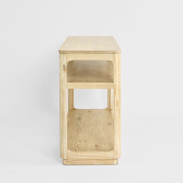 Fairfax Console Table 1 Shelf Natural Whitewash