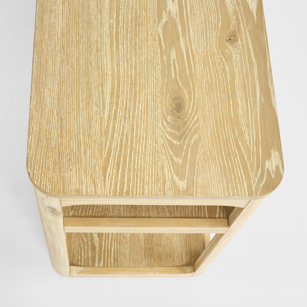 Fairfax Console Table 1 Shelf Natural Whitewash