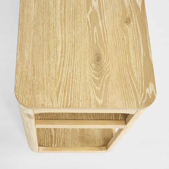 Fairfax Console Table 1 Shelf Natural Whitewash