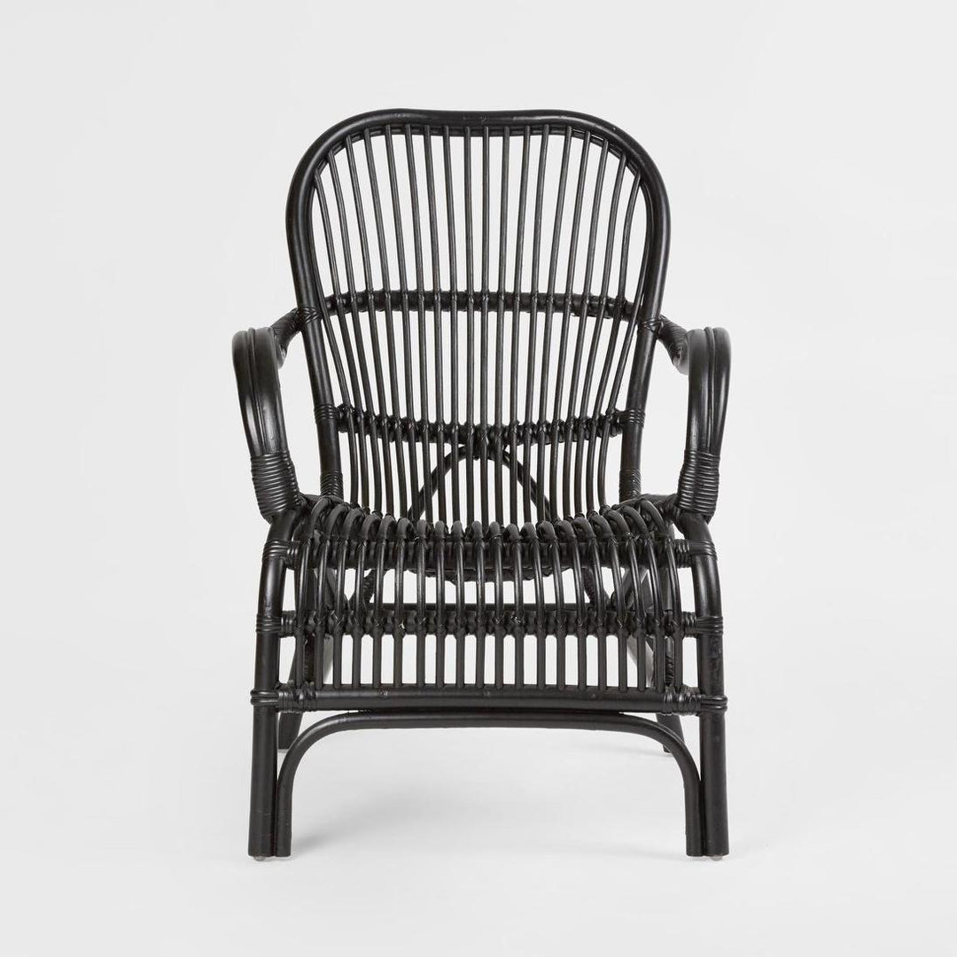 Seville Rattan Armchair Black