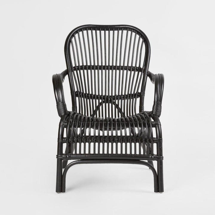 Seville Rattan Armchair Black