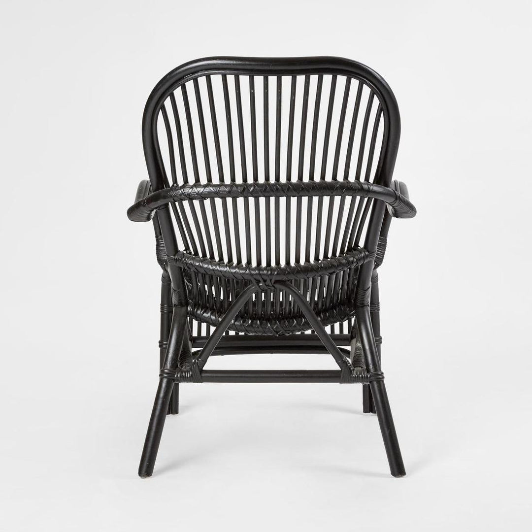Seville Rattan Armchair Black