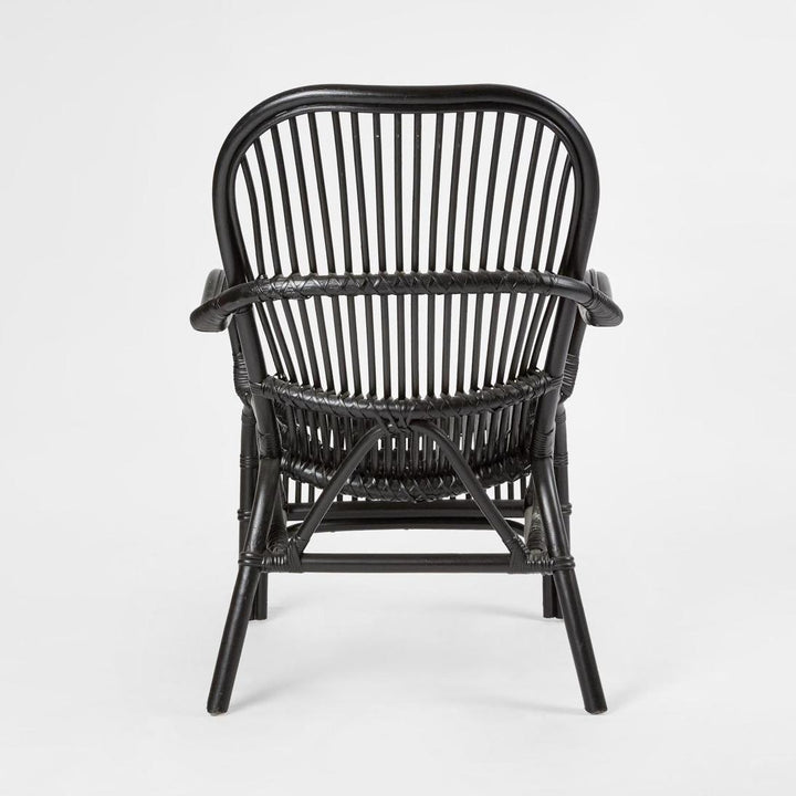 Seville Rattan Armchair Black