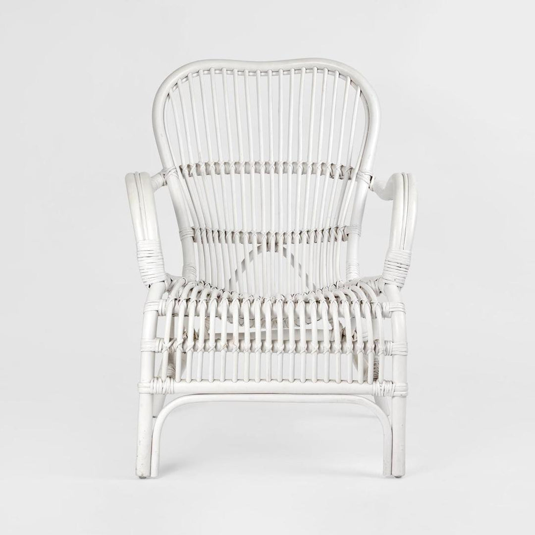 Seville Rattan Armchair White