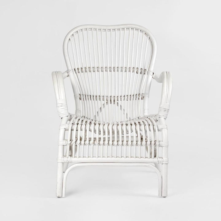 Seville Rattan Armchair White