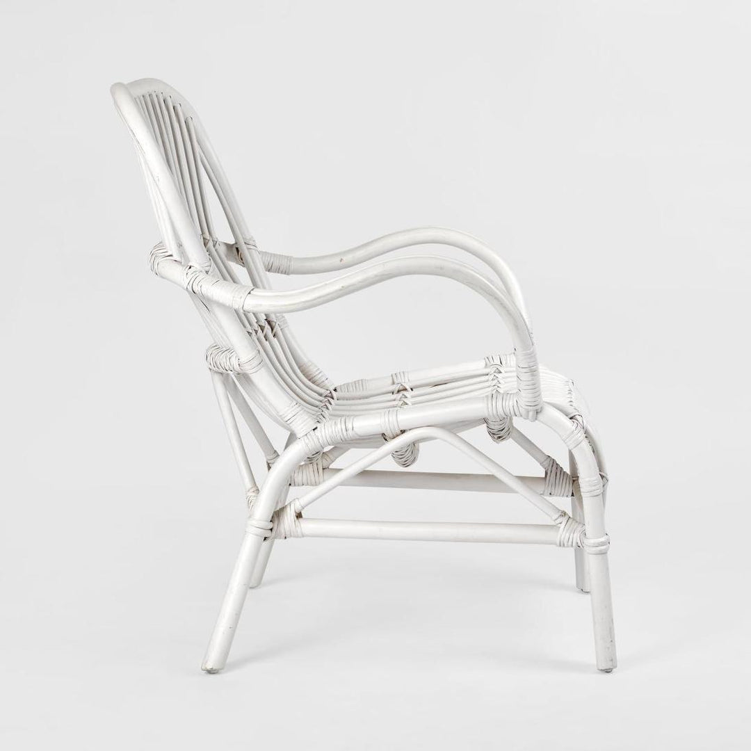 Seville Rattan Armchair White